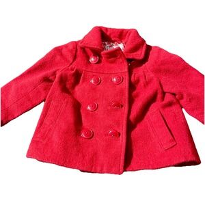 Circo Red Double Breasted Coat Toddlers 2T Toddler Pockets Christmas‎ Holidays